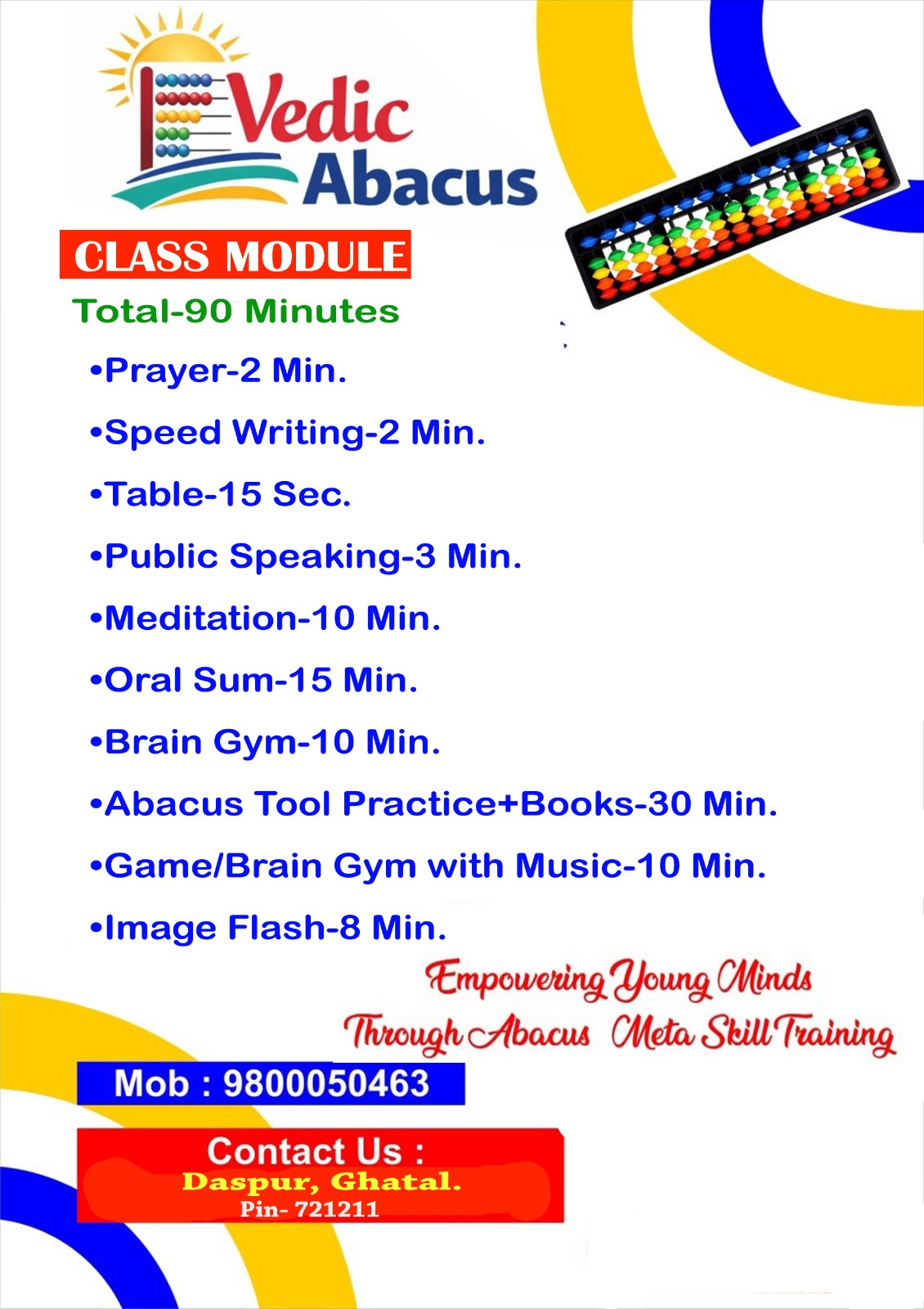Vedic Abacus Class Module